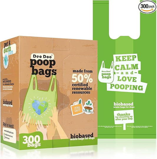 Dog Poop Bags with Handles 300 Bags Leak Proof and Easy Open Dogs Waste Bags for Walking Dogs Cats Litter - PAWPICO