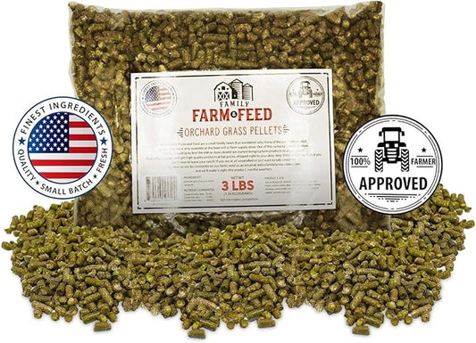 | Orchard Grass Food | Small Pet | Young and Adult | Pellets | 3 Pounds FAMILY+FARM+AND+FEED