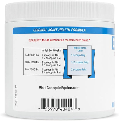 Nutramax Cosequin Original Joint Health Supplement for Horses - Powder with Glucosamine and Chondroitin, 280 Grams NutramaxLaboratories