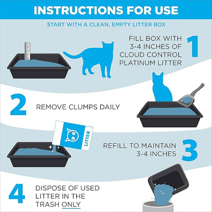 ARM & HAMMER Cloud Control Platinum Clumping Cat Litter 37LB - PAWPICO