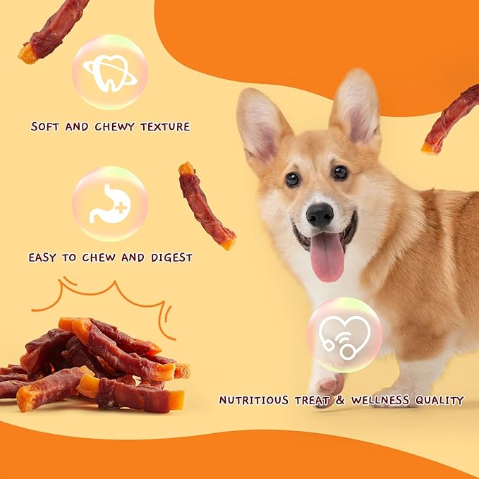 Jungle Calling Sweet Potato & Duck Dog Treats, Vegetarian, Nutritious and Delicious Snacks for Your Furry Friend, 10.6 oz - PAWPICO