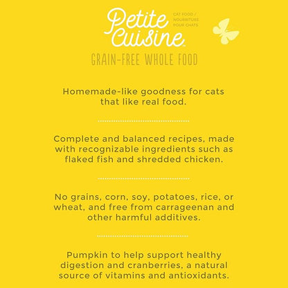 PETITE CUISINE Baby BlueBells's Wet Cat Food, Chicken and Pumpkin, 2.8 oz Cans (24 Count) - PAWPICO