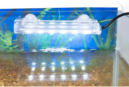 Penn-Plax Cascade Ultra Bright Fully Submersible Aquarium LED Accent Light with USB Power Cord – Great for Desktop and Nano Fish Tanks – White Penn-Plax