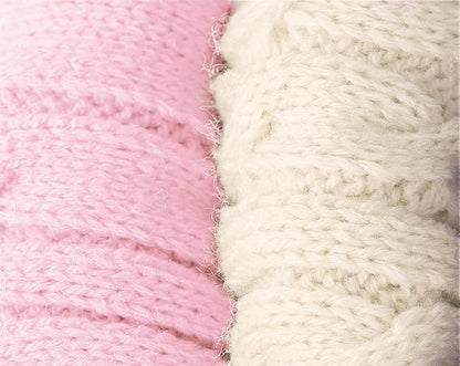 2 Pack Dog Sweaters for Small Dogs - Puppy Medium Warm Clothes in Winter, Turtleneck Pullover Design for Boy Girl Pet, Doggie, Cat, Kitten Chihuahua Bulldog Pug Beagles (XS, Pink, Beige) - PAWPICO