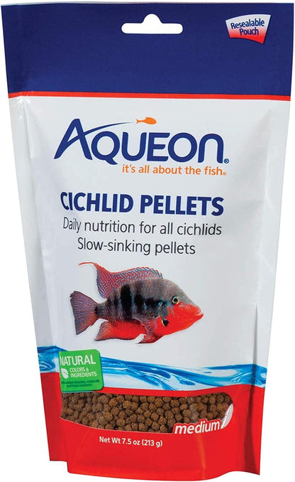 Aqueon Cichlid Food Medium 7.5 Ounces Aqueon