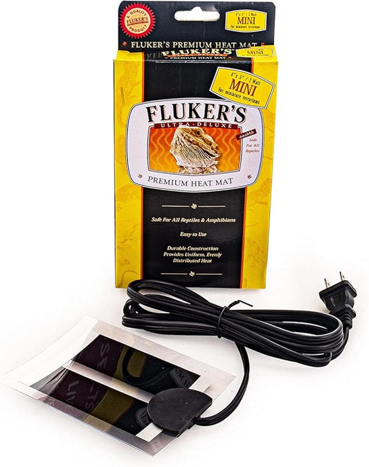 Fluker's Premium Heat Mat for All Reptiles and Amphibians, Mini 4"x5" Flukers
