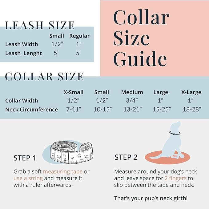 Lucky Love Dog Collars, Stripes Pattern Dog Collar for Medium Dogs, Comfortable & Soft Cute Girl or Boy Dog Collar, Penny, Medium LuckyLoveDog