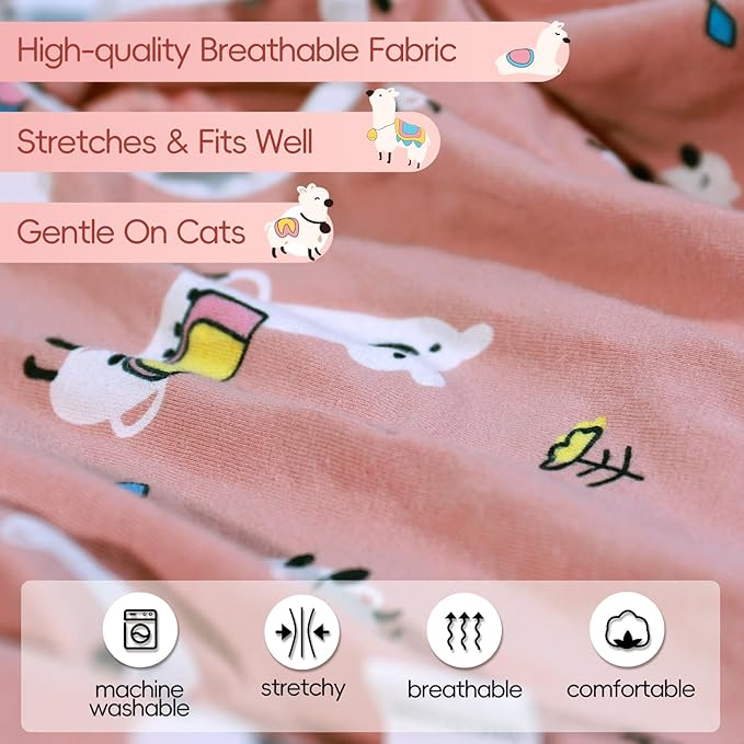 Cat Spay Recovery Suit Female, Breathable Cat Onesie for Cats After Surgery Female, Kitten Surgery Recovery Suit for Abdominal Wounds - PAWPICO