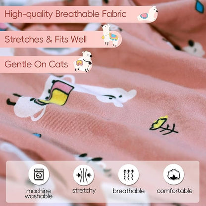 Cat Spay Recovery Suit Female, Breathable Cat Onesie for Cats After Surgery Female, Kitten Surgery Recovery Suit for Abdominal Wounds - PAWPICO