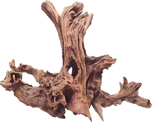 WDEFUN Natural Driftwood for Aquarium Decor, 1-Piece 13''-17'' Large Driftwood for Decorations on Fish Tank, Reptiles Bearded Dragon Accessories or Air Plants WDEFUN