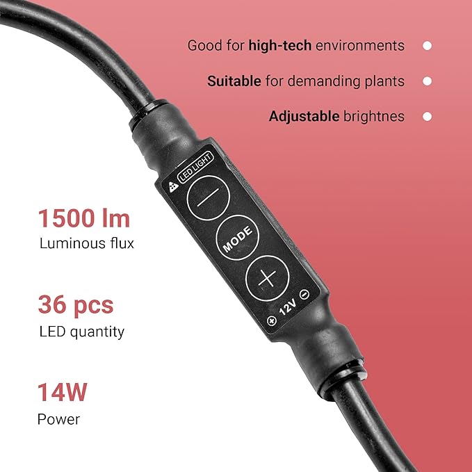 Chihiros C301 Aquarium LED Light - Fish Tank Light for Small Fish Aquarium - Compact LED Fish Tank Lights - Energy-Saver Aquarium Lights for Fish Tank- Aquarium Light with Dimmer for Mini Fish Tank chihirosaquaticstudio