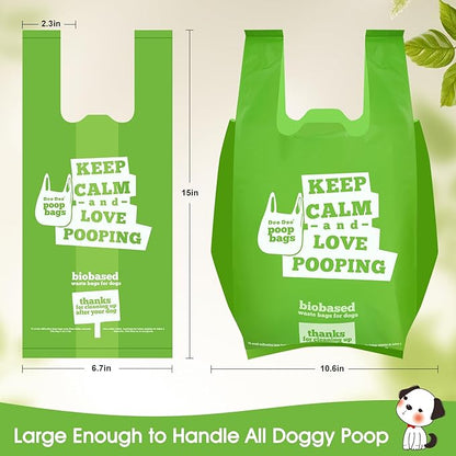 Dog Poop Bags with Handles 300 Bags Leak Proof and Easy Open Dogs Waste Bags for Walking Dogs Cats Litter - PAWPICO