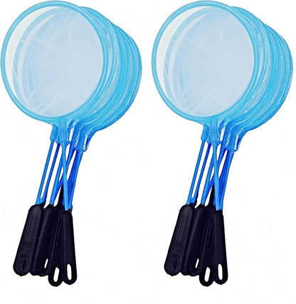 20pcs Aquarium Fish Net Cleaner Net Fish Tank Filter Nets, Brine Shrimp Sieve Fish Net High Density Mesh,Blue FKUMLUN