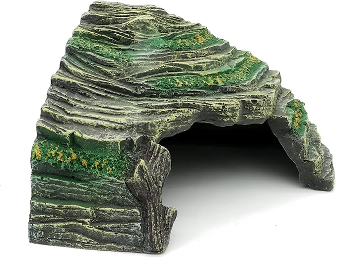 JIHAQUA Terrarium Decor Reptile Hide Reptile Hides and Caves Aquarium Tank Accessories Decorations,Medium JIHAQUA