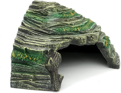 JIHAQUA Terrarium Decor Reptile Hide Reptile Hides and Caves Aquarium Tank Accessories Decorations,Medium JIHAQUA