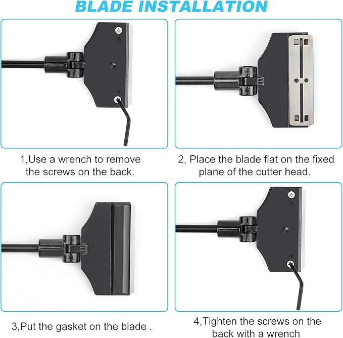 Aquarium Algae Scraper,Aquarium Glass Cleaner,Fish Tank Cleaner, Aquarium Scraper with 10 Blades. Pronetcus