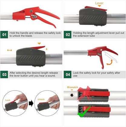 86 inch Snake Catcher Tongs Grabber Traps Stick Hook Bite Kits Tool with Telescopic Pole Professional+Heated+Jacket