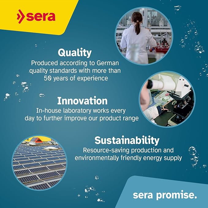 sera Granured Nature 33,8 fl oz | Premium Cichlid Food for Carnivores & Omnivores | High Protein, Omega Fatty Acids | with Krill for Vibrant Colors | Slow-Sinking, No Artificial Additives Sera