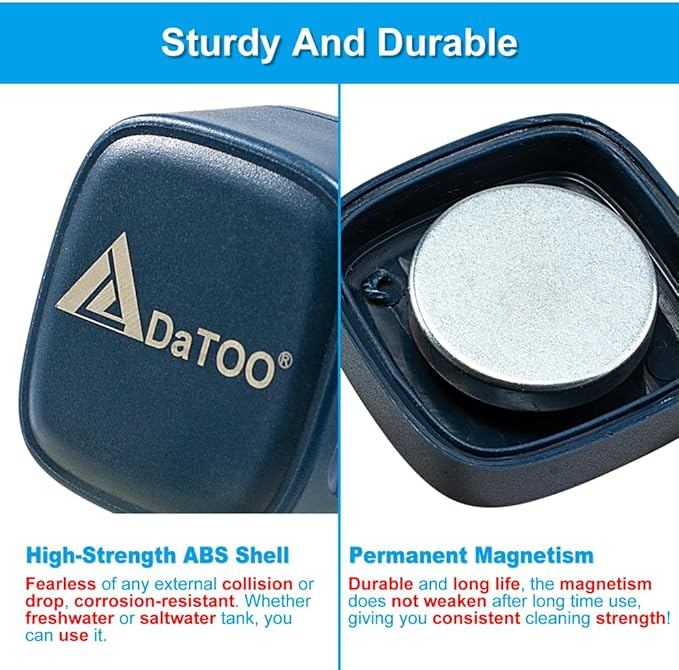 Aquarium Mini Magnetic Scrubber Scraper Small Fish Tank Cleaner Nano Glass Aquarium Cleaning Tools with Super Strong Magnet DaToo