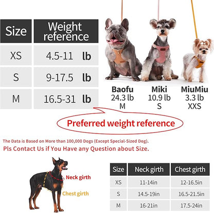 Puppytie No Pull xs Dog Harness with Multifunction Dog Leash,Soft Adjustable No Choke Escape Proof Pet Harness Vest,Plaid Green,xs Puppytie