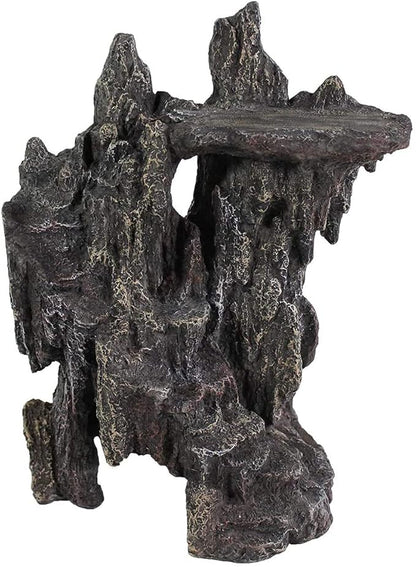 Penn-Plax Reptology Shale Step Ledge Cave Hideout - Aquarium & Terrarium Decoration - for Fish, Reptiles, Amphibians, and Small Animals - Large 2 (REP189) Penn-Plax
