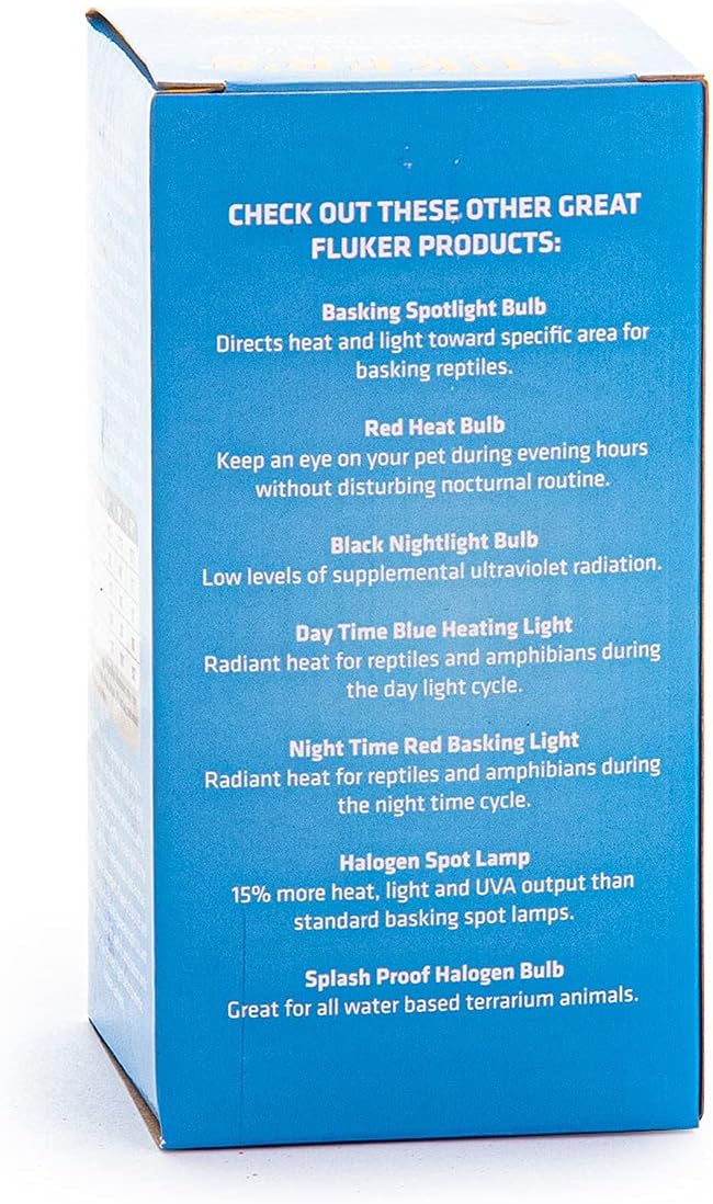 Fluker's Incandescent Reptile Lighting, Full Spectrum Daylight Bulb for Reptiles, Made with Neodymium, Provides Infrared Light, 150-Watt Flukers