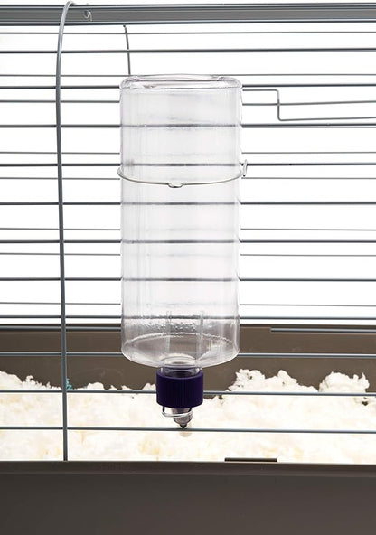 Lixit Standard Cage Water Bottles for Rabbits, Ferrets, Guinea Pigs, Hamsters, Rats, Mice and Other Small Animal's (32 Ounce, Clear Pack of 2) Lixit