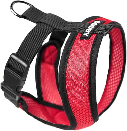 Gooby Comfort X Head in Harness - Red, Small - No Pull Small Dog Harness, Patented Choke-Free X Frame - Perfect on The Go Dog Harness for Medium Dogs No Pull or Small Dogs for Indoor and Outdoor Use Gooby