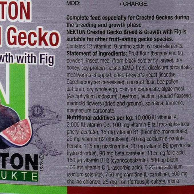 Nekton Crested Gecko Fig for Growth and Breeding 100g (3.53oz) NEKTON
