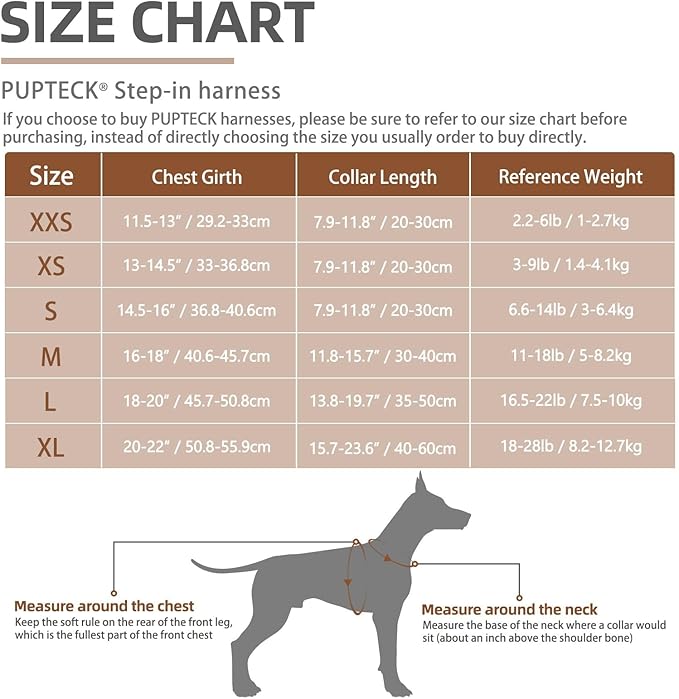 PUPTECK Adjustable Dog Harness Collar and Leash Set Step in No Pull Pet Harness for Small Medium Dogs Puppy and Cats Outdoor Walking Running, Soft Mesh Padded Reflective Vest Harnesses, Solid Grey L PUPTECK