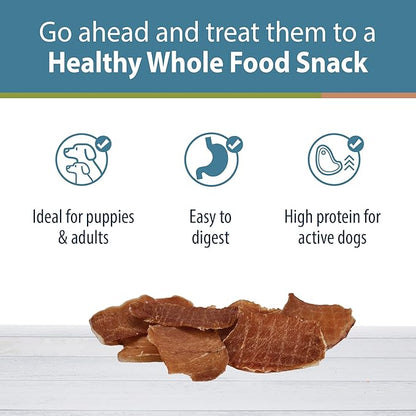 JustFoodForDogs Healthy Dog Treats, Pork, Single-Ingredient, Made in The USA, 5 oz - PAWPICO