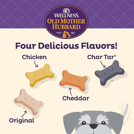 Old Mother Hubbard by Wellness Classic Original Mix Natural Dog Treats, Crunchy Oven-Baked Biscuits, Ideal for Training, Mini Size, 20 ounce bag - PAWPICO
