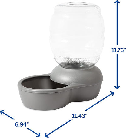 Petmate Replendish Automatic Gravity Waterer for Cats and Dogs, BPA-Free, No Batteries Required, Includes Charcoal Filter, 1 Gallon, Made in USA - PAWPICO