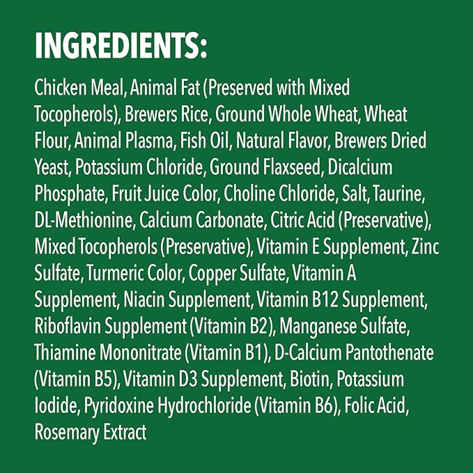 FELINE GREENIES SMARTBITES Skin & Fur Health Crunchy and Soft Textured Adult Natural Cat Treats, Chicken Flavor, 16 oz. Tub GREENIES