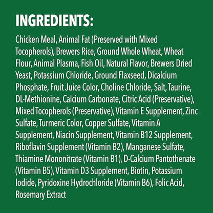 FELINE GREENIES SMARTBITES Skin & Fur Health Crunchy and Soft Textured Adult Natural Cat Treats, Chicken Flavor, 16 oz. Tub GREENIES