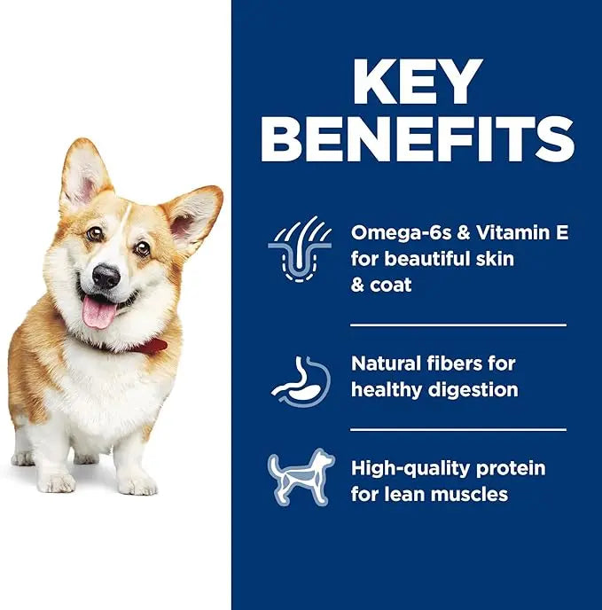 Hill's Science Diet Adult 1-6, Adult 1-6 Premium Nutrition, Small Kibble, Dry Dog Food, Chicken & Barley, 35 lb Bag - PAWPICO