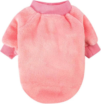 FabriCastle Small Dog Sweaters, 3 Count, Dog Clothes, Dog Coat, Dog Jacket for Small or Medium Dogs Boy or Girl, Ultra Soft and Warm Cat Pet Sweaters Apparel (XX-Small, Pink,Purple,Light Pink) - PAWPICO