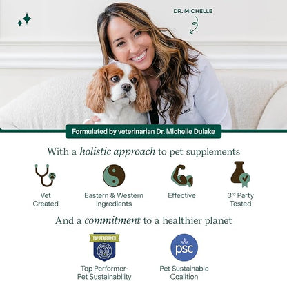 Fera Pet Organics Plant-Based Omega 3 Supplement for Dogs & Cats – Vet Created - Skin, Coat & Immunity – Vegan Omega 3 - EPA, DHA & ALA – 8oz, 48 Servings FeraPets