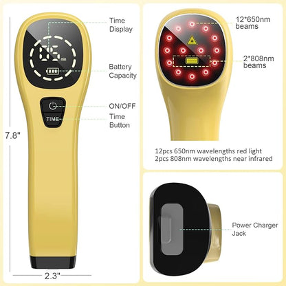 KTS Laser Therapy for Dogs,Portable Red Light Vet Device for Dogs Pets Muscle & Hip and Joint Arthritis Pain Relief,Wound Care Clear Skin Problems,Reduce Inflammation KTS