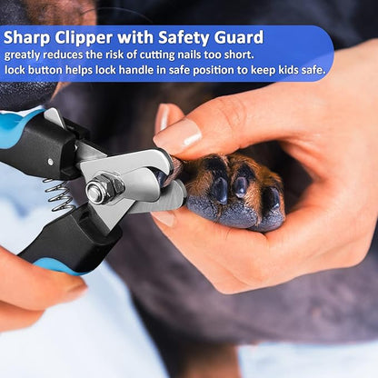 YABIFE Dog Nail Grinder, Dog Nail Trimmers and Clippers Kit, Super Quiet Electric Pet Nail Grinder, Rechargeable, for Small Large Dogs & Cats Toenail & Claw Grooming,3 Speeds, 1 Extra Grinding Wheels - PAWPICO