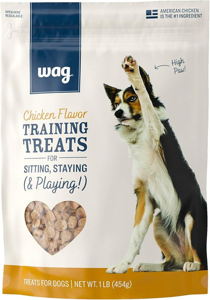 Amazon Brand – Wag Chicken Flavor Training Treats for Dogs, 1 lb. Bag (16 oz) - PAWPICO