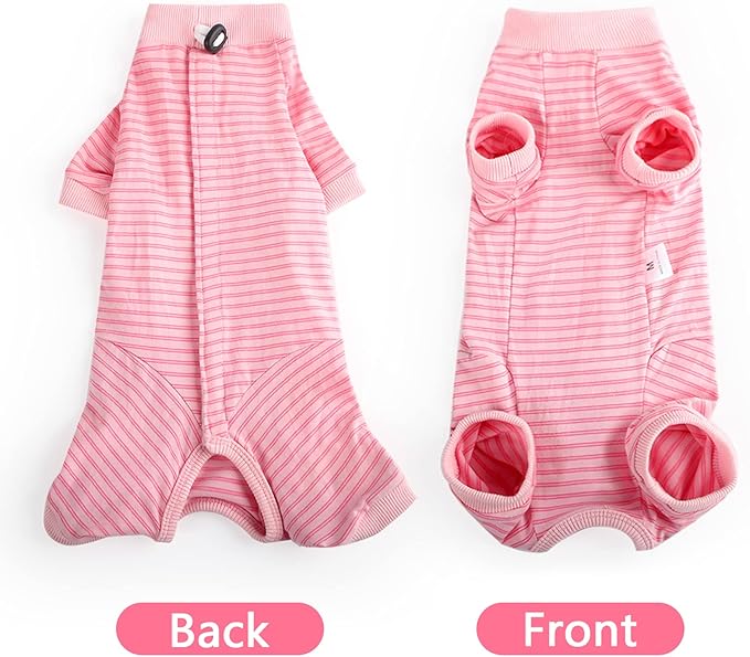 LIANZIMAU Cat Surgical Recovery Suit Professional for Male Female Dog Abdominal Wounds Cone E-Collar Alternative Anti-Licking Pet Surgical Recovery Pajama Suit Soft Fabric Onesie for Cats Lianzimau