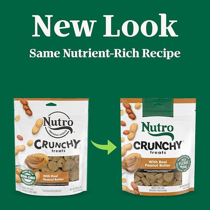Nutro Crunchy Dog Treats With Real Peanut Butter, 16 oz. Bag - PAWPICO