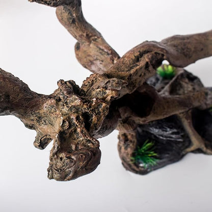 Fish Tank Decorations Aquarium Décor Resin Artificial Tree Trunk Root (E) Taomypets