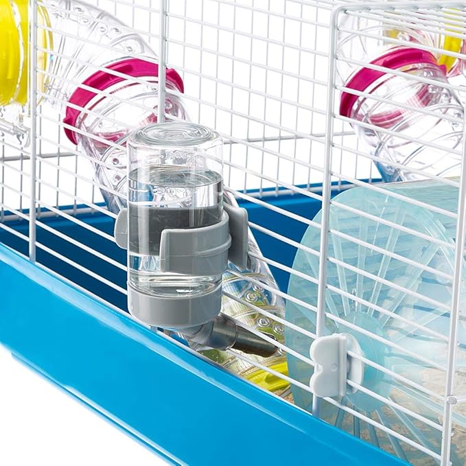 Ferplast Paula Small Hamster Cage | Fun & Interactive Cage Measures Measures 18.11L x 11.61W x 9.6H & Includes All Accessories Ferplast