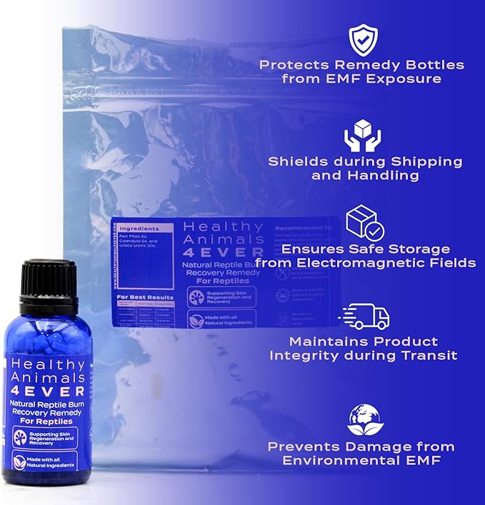 HealthyAnimals4Ever Natural Reptile Burn Recovery Remedy - Soothing & Revitalizing Homeopathic Formula for Burn Care, Skin Recovery & Comfort - 300 Count HealthyAnimals4ever