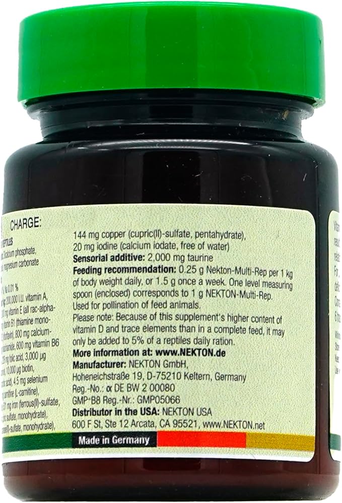 Nekton Multi-Rep Vitamins and Minerals for all Reptiles, 35gm,white NEKTON
