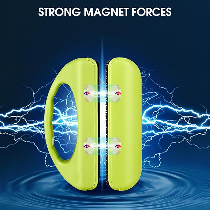 KEDSUM Magnetic Aquarium Fish Tank Cleaner, Fish Tank Glass Cleaner, Floating Clean Brush with Handle Design KEDSUM