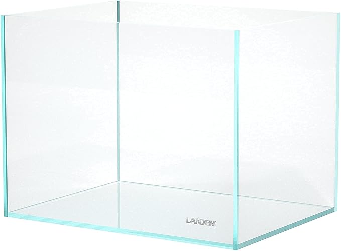 Landen 60P 23 Gallon Rimless Low Iron Aquarium Tank, W23.6×D15.7×H15.7 in(60x40x40cm) 8mm Thickness Landen