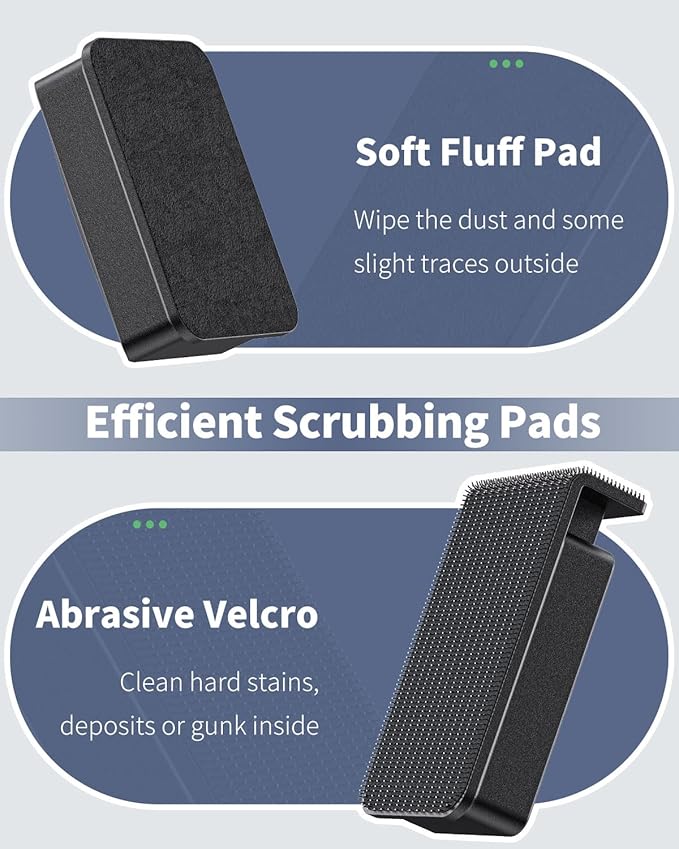 Pawfly Aquarium Magnetic Brush Fish Tank Glass Cleaner 2 Inch Mini Stain Scrubber Pads Aquarium Cleaning Tool for 1/5 Inch Thick Fish Tank up to 10 Gallons (Non-Floatable) Pawfly